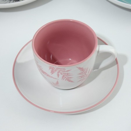 A set of dishes for 4 persons "Easter. Forest characters ”, 16 objects: 4 plates 23 cm, 4 bowls 14.5 cm, 4 circles 250 ml, 4 saucers 15 cm.-14