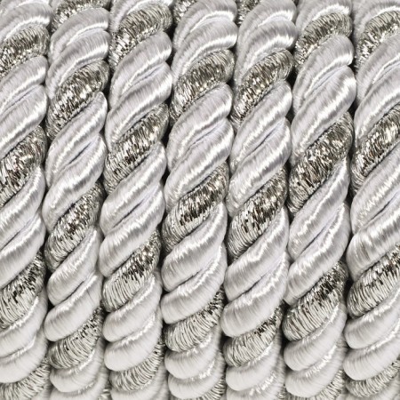 Cord twisted, d = 8 mm, 9 ± 1 m, silver color-1