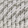Cord twisted, d = 8 mm, 9 ± 1 m, silver color