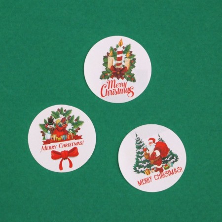 Stickers in the roll "many gifts", 500 pcs, 2.5 x 2.5 cm-4