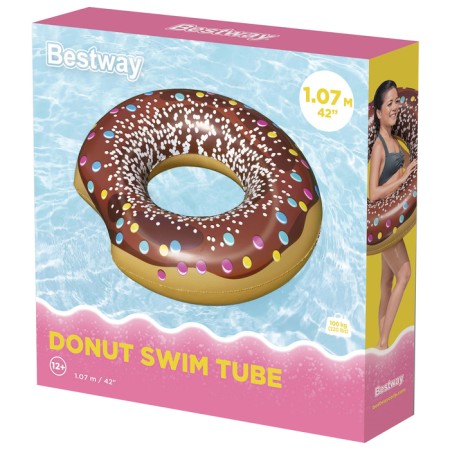 Circle for swimming "Donut", D = 107 cm, from 12 years, color mix, 36118 Bestway-12