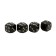 Cap on the valve Torso Cube, black, set 4 pcs