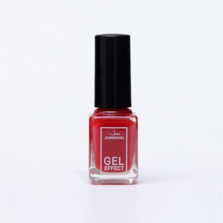 Nail polish with Jeanmishel gel effect, tone 150, pink red matte, 6 ml