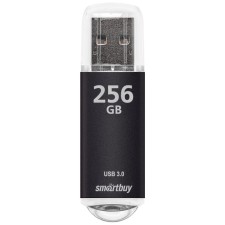 Flash drive Smartbuy V-Cut, 256 GB, USB 3.0, th he is up to 75 MB/s, PBU up to 25 Mb/s, black