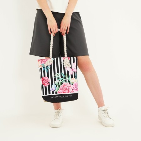 Women's beach bag "Follow Your Dream", 35x40 cm-10