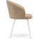 Banbu Velutto 05 Metal/velor, white/beige 54x50x76 cm.
