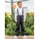 Pants for a boy, height 98 cm, cast iron color