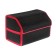 Organizer COFR in the trunk of a car, bag, EVA material, 50 cm, red kant
