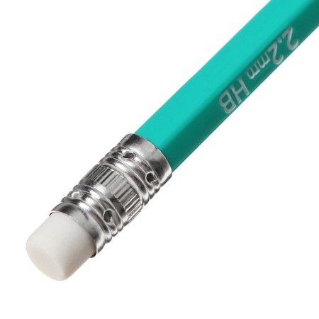 Chernographic pencil with Erichkrause "Prime", HB, Grifel D = 2.2 mm, plastic, hexagonal in the box, Green case-7
