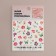 Slider - Nail design "Pink Flora", multi -colored