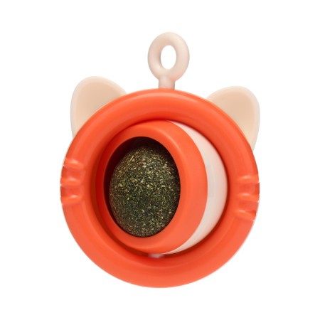 A toy for cats with a cat's mint "rotating cat", 6.9 x 5.5 cm, orange-3