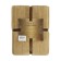 Texrepublic blanket, size 200x220 cm, ocher color