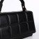 Women's bag on a valve, with a wallet, 20x12x7 cm, black color