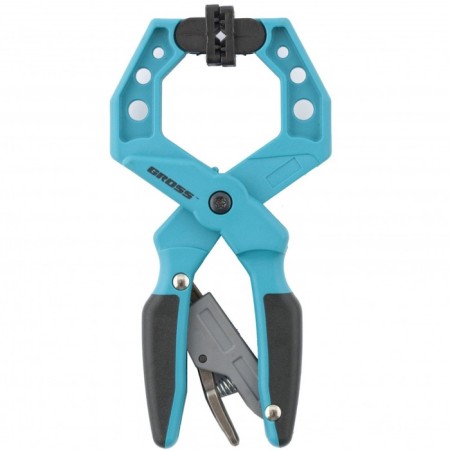Brush-shaped clamp, plastic, ratchet mechanism of hard fixation, 1-1/2 "/38 mm-2
