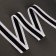 Elastic woven soft 40mm*5 ± 1 -yard wide strip white/black au