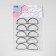 Semi -ring for bags, d = 40 mm, thickness - 3 mm, 10 pcs, silver color