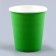 A set of paper utensils: 6 plates, 6 glasses, green color