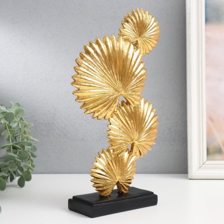Souvenir Polystone "Fanny Palma" Gold 6.3x17x30.5 cm-1