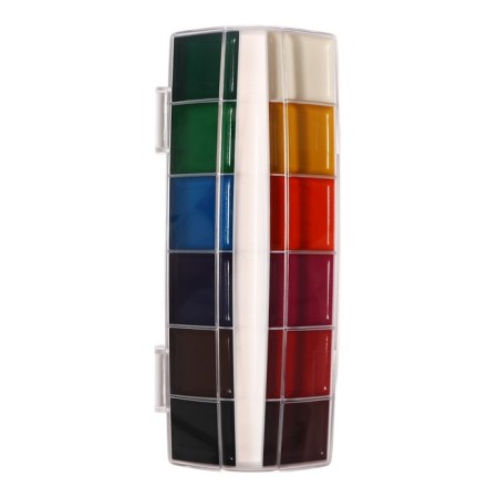 Watercolor 12 colors plastic, Erichkrause Art Spirit with enlarged cuvettes-1