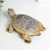 Souvenir Polystone "Little Turtle" with a golden pattern 10.5x10.5x5.5 cm