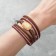 Assorted Bracelet "on the magnet" luxury, dark brown color in gold, 19.5 cm