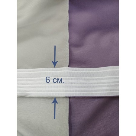 Set of curtains "Canvas", size 270x300 cm, 2 pcs, color purple gray-3