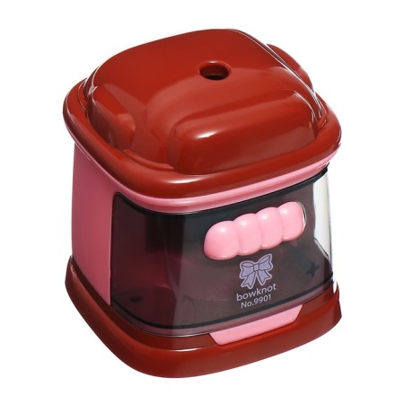 Electric sharpener (batteries are not included) operates from 2 aa burgundy burgundy/roses