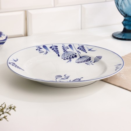 Plate "yarrow", D-265mm, neo gzhel-1
