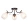 Ceiling lamp 3x60W E27, size 58x58x28 cm