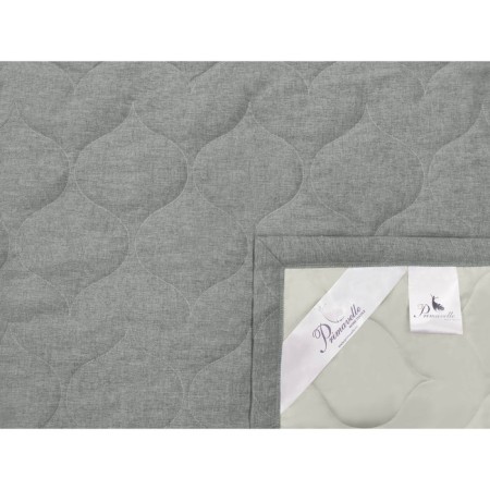 Renard bedspread, size 240x260 cm, gray color-2