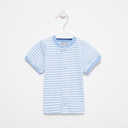 Nursery blouse, blue/strip, height 74