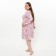 Women's bathrobe, powder color, size 48