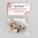 Magnetic buttons, d = 10 mm, 10 pcs, gold color