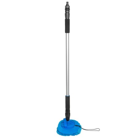 Pioneer ms022 mop for washing the floor, telescopic 100-180 cm, gray color with blue-1