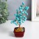 Bonsai souvenir "Cash tree with turquoise" 60 stones 16x7.5x5.5 cm