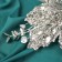 Decor "New Year's grace" Carved leaves, 33x17 cm, silver