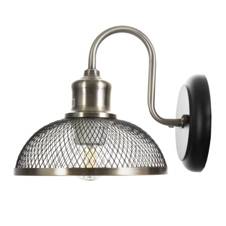 Bra "Lumen" 1x60W E27 Black/Brass 20x20x15cm-3
