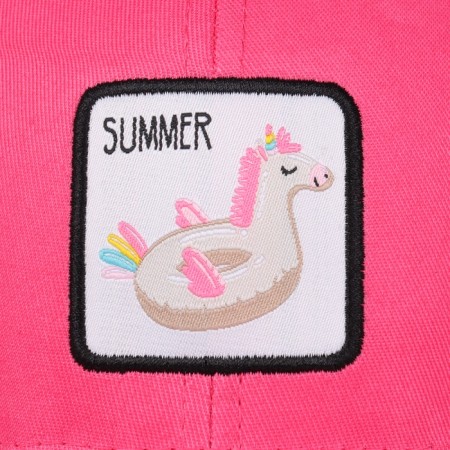 Children's cap Summer, pink color, rr 52-54, 5-7 years old-6