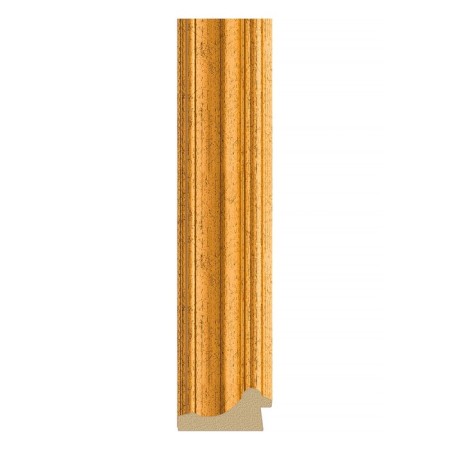 Mirror in the baguette frame, aged gold 67 mm, 67x67 cm-2