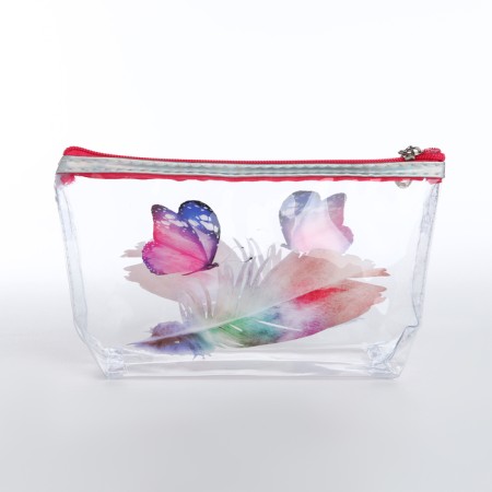 Lightning cosmetic bag, pink color-1