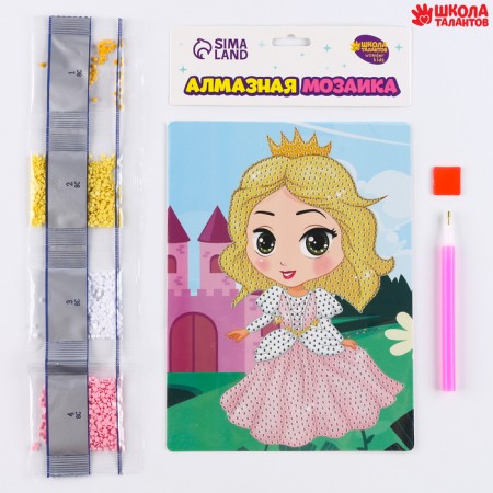Diamond embroidery with partial filling of Mononoka, 13.7 × 18.3 cm, cardboard-1