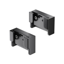 Components for textile suspension system Technical tra130becduo-b, 3.6x2.5x1.3 cm, black color
