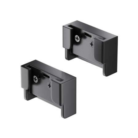 Components for textile suspension system Technical tra130becduo-b, 3.6x2.5x1.3 cm, black color