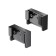 Components for textile suspension system Technical tra130becduo-b, 3.6x2.5x1.3 cm, black color