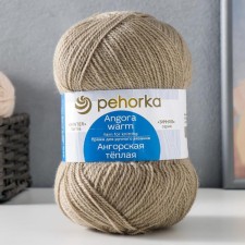 Angora warm yarn 40% wool, 60% acrylic 480m/100g (43 harsh flax)