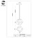 STL LUCE Sus. SL1175.103.01. Portici. 1x40 W, E14, 18x18 cm, color chromium
