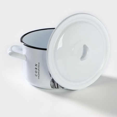 Cylindrical pan, 2.9 liters, induction, metal cover, MIX drawing-1