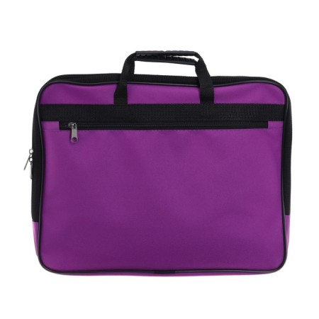 Folder with handles Textile A4, 365 x 290 x 30 mm, calligrata, 1Sh41, "office", external/inner pocket, purple