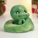 New Year. Symbol 2025. Figure soap "snake baby" gradient Green