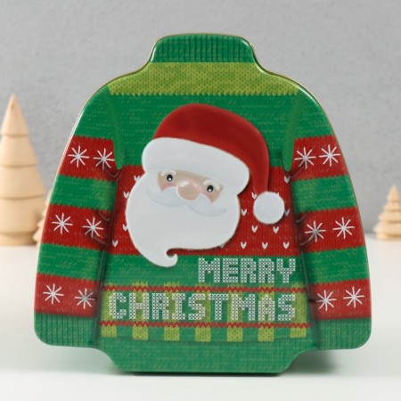 Casket Metal "New Year's sweater" MIX 17x16.5x6.5 cm-1